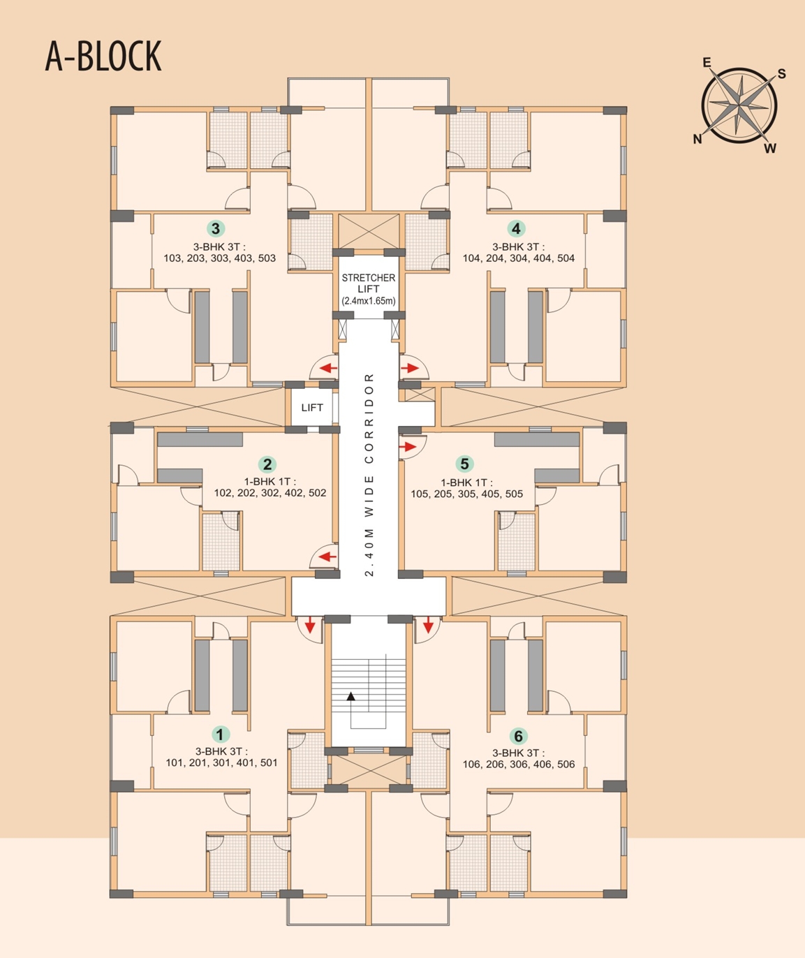 Laxmi Annex Floor Plan Block A