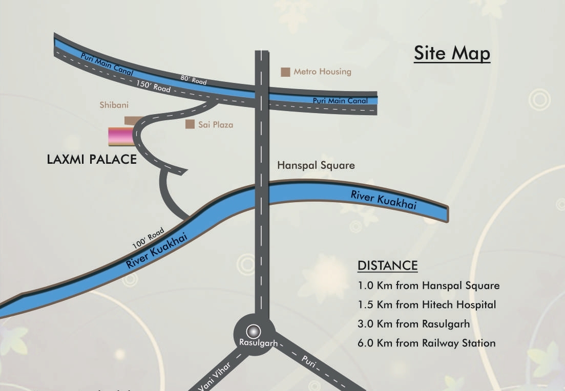 Laxmi Palace Location Map