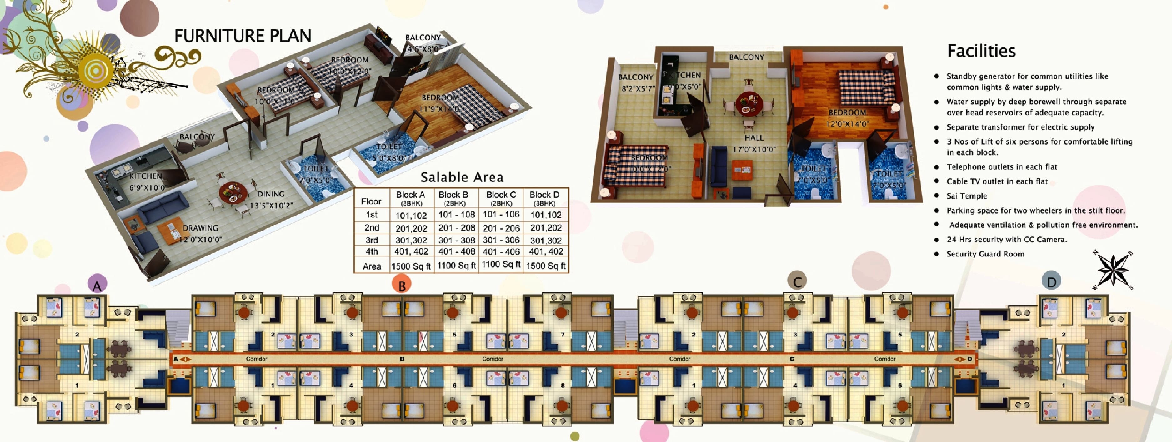 Laxmi Residency 1 Floor Plan