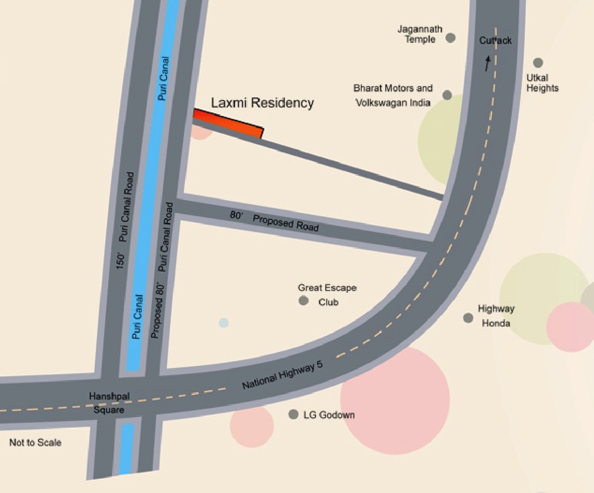 Laxmi Residency 1 Location Map