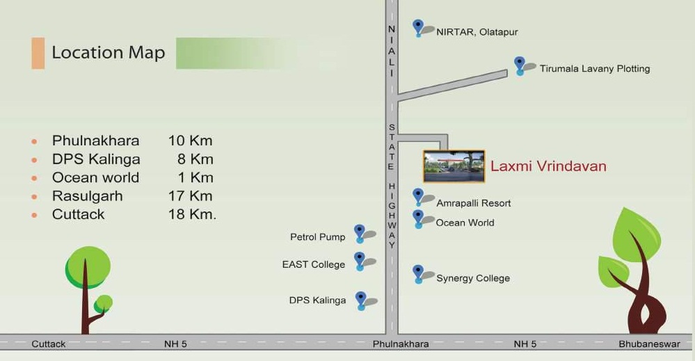 Laxmi Vrindavan Map